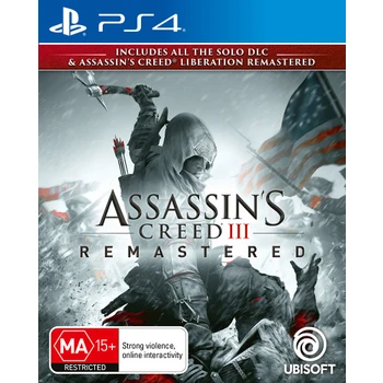 Ubisoft Assassins Creed III Remastered Refurbished PS4 Playstation 4 Game